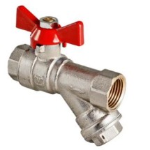 Кран шаровый VALTEC VT.293.N 1/2 бабочка — 