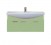 Мебель для ванной Misty Джулия 105 с зеркалом с полочкой подвесная салатовая