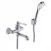 Смеситель Iddis Oxford OXFSB02i02 для ванны и душа, хром/белый, с душевым гарнитуром