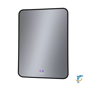 Зеркало Grossman ELEGANS-норма BLACK (800х800х45) LED с сенсорным выключателем и подогревом (1780802)