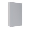 Шкаф зеркальный Lemark UNIVERSAL 50х80см 1 дверный, петли слева, цвет корпуса: Белый глянец — 
