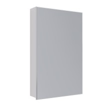 Шкаф зеркальный Lemark UNIVERSAL 50х80см 1 дверный, петли слева, цвет корпуса: Белый глянец — 