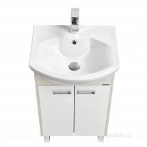Тумба под раковину Aquaton Бекка PRO 50 белый, дуб сомерсет 1A210801BAC20 — 