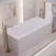 Акриловая ванна CORPA NERA Francesca 180х80 прямоугольная, универсальная, белый
