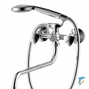 349500000 Object, смеситель для ванны/душа с длинным изливом, душ.гарнитуром, шт  (349500000)