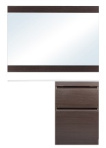 Мебель для ванной El Fante напольная Даллас 120 Люкс венге PLUS правая — Мебель для ванной El Fante напольная Даллас 120 Люкс венге PLUS правая CC-00000424 + СС-00000565 + СС-00000416