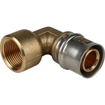 Stout Угольник-переходник с внутренней резьбой 3/4&quot;х26 для металлопластиковых труб прессовой — 