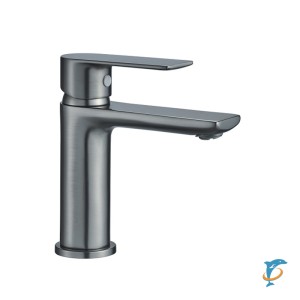 Смеситель для раковины HAIBA HB10505-3 латунь, оружейная сталь  (HB10505-3)