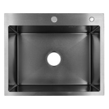 Кухонная мойка AZARIO SABRINA 600х500х200 нержавеющая сталь, цвет Оружейная сталь (AZB6050S) — 
