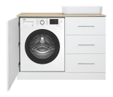 Тумба для комплекта Misty Респект 120 с 3 ящ. под стиральную машину правая — 