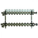 Коллекторная группа Millennium 1'' на 11 выходов —  Коллекторы регулируемые (2 шт.) с трубной резьбой  ,  автоматический воздуховыпускной клапан - 2 шт