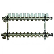 Коллекторная группа Millennium 1'' на 11 выходов —  Коллекторы регулируемые (2 шт.) с трубной резьбой  ,  автоматический воздуховыпускной клапан - 2 шт