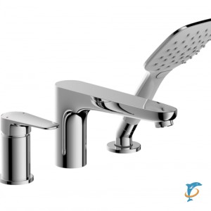 Встраиваемый смеситель на 3 отверстия Bravat Iguassu  (F5173218CP-1-RUS)