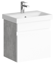 Тумба для комплекта Aqwella Smart 50 подвесная бетон светлый — 