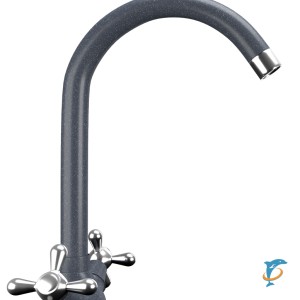 Смеситель для кухонной мойки Ulgran U-012 антрацит  (U-012-343)
