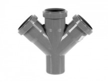 Крестовина канализационная ф 50/50/50/50 х 45* одноплоскостная &quot;Ostendorf&quot; — 