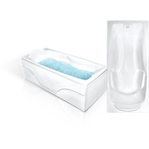 Акриловая ванна Bach Исланд 170х77 Система 5 — отдельно стоящая, акрил, форма: прямоугольник, со сливом переливом и фронтальной панелью,Система 5аэромассаж : компрессор 700 Вт с подогревом, 10 форсунок