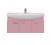Мебель для ванной Misty Джулия 105 с зеркало-шкафом подвесная розовая