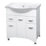 Мебель для ванной Misty Дрея - 76 с 2 ящ. и правым зеркалом — 