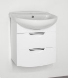 Тумба с раковиной Style Line подвесная Жасмин 2 (2 ящ.) 55 — Тумба с раковиной Style Line подвесная Жасмин 2 (2 ящ.) 55 ЛС-00000345 + 1.WH11.0.186