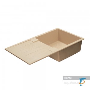 Мойка для кухни из литого мрамора Aquaton Верона прямоугольная с крылом латте 1A710032VR260  (1A710032VR260)