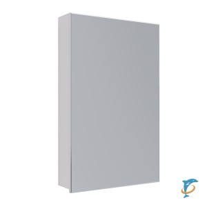Шкаф зеркальный Lemark UNIVERSAL 45х80см 1 дв., петли слева, цвет корпуса: Белый глянец (LM45ZS-U)