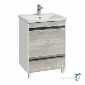 Тумба с раковиной Aquaton Капри 60 бетон пайн  (1A230101KPDA0 + Aquaton_1WH302421)