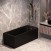 Акриловая ванна CORPA NERA Francesca 170х75 прямоугольная, универсальная, черный