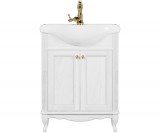 Тумба для комплекта ValenHouse Эллина 65 белая, фурнитура золото — 