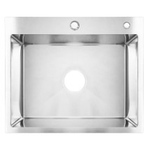 Кухонная мойка AZARIO SABRINA 600х500х200 нержавеющая сталь, цвет Серебро (AZS6050S) — 