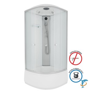 Душевая кабина Niagara Eco E80/40/MT (80х80х215) высокий поддон(40см), стекло матовое (E80/40/MT)