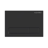 Кнопка смыва AZARIO механическая, двойной смыв, прямоугольные кнопки, чёрный матовый (AZ-ИУ00015) &mdash; 