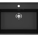 Односекционная мойка с отверстием под смеситель ULGRAN U-600 ультра-черный  (U-600-344)