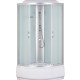 Душевая кабина без гидромассажа,мат.секло,белые зад.стенки,90*90*215см  (TA-9090M)