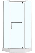 Душевое ограждение Loranto CS-816S B 100х100х200, с низким поддоном 13 см — 