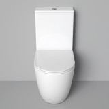 Унитаз напольный Grossman GR-4494SQ (640х360х835) безободковый, белый с тонкой крышкой, микролифт, смыв торнадо &mdash; 