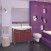 Мебель для ванной Misty Джулия 105 с зеркало-шкафом прямая бордовая