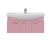 Мебель для ванной Misty Джулия 105 с зеркалом с полочкой подвесная розовая
