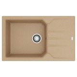 Мойка кухонная Alveus Granital Record 40 Beige-G55 780х480х180 с сифоном, бежевая &mdash; 