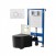 Инсталляция Point Элемент PN45120 + Клавиша Виктория бел/хром PN44061WC + Унитаз Веста чёрн мат