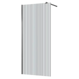 Душевая перегородка Azario Walk-in 1100х1950 рифленое стекло 8 мм, профиль графит матовый (AZ-251-110-MGR-CRF) — Пристенный в угол, напольный. 90х90х196см