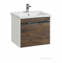 Тумба с раковиной Aquaton Капри 60 таксония темная — 