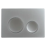 Клавиша смыва AZARIO NEW двойная, круглые кнопки, пластик, хром матовый (AZ-003.06) &mdash; 