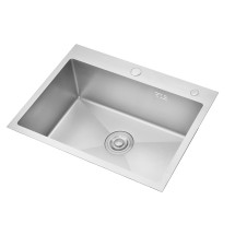Кухонная мойка AZARIO SABRINA 500х500х200 нержавеющая сталь, цвет Серебро (AZS5050S) — 