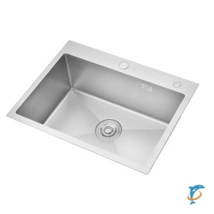 Кухонная мойка AZARIO SABRINA 500х500х200 нержавеющая сталь, цвет Серебро (AZS5050S)  (AZS5050S)