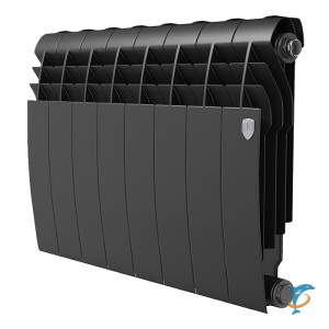Радиатор биметаллический Royal Thermo BILINER B 350 Чёрный 10 секций (RTBB335010)
