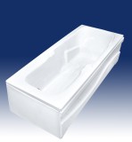 Акриловая ванна Bach Элина 170х73 Система 5 — отдельно стоящая, акрил, форма: прямоугольник, со сливом переливом и фронтальной панелью,Система 5аэромассаж : компрессор 700 Вт с подогревом, 10 форсунок