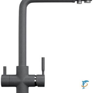 Смеситель для кухонной мойки Ulgran U-016 графитовый (U-016-342)