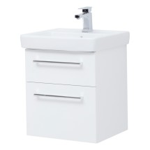 Тумба для комплекта Dreja Q MAX 55 подвесная, белый глянец — 