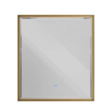 Зеркало Cezares Интерьер CZR-SPC-INT-800-900-LED-TCH-WARM-BORO, 80 см, с подсветкой, сенсорным выключателем, цвет рамы золото брашированное &mdash; 